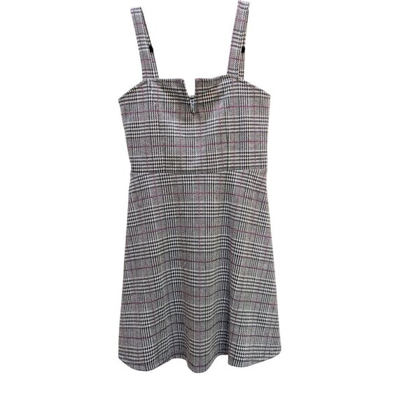Dark Academia Goth School Girl Plaid Fit & Flare Dress Size Small - Picture 1 of 5